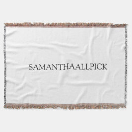 de ontwerpbare throw deken