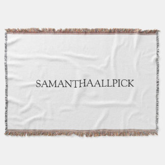 de ontwerpbare throw deken