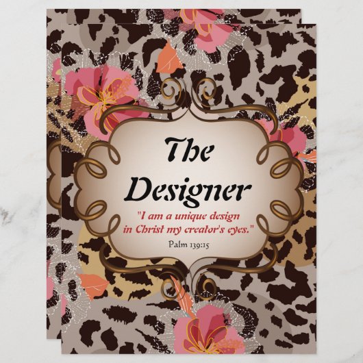 De ontwerper gepersonaliseerd Briefpapier papier (Voorkant / Achterkant)