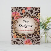 De ontwerper gepersonaliseerd Briefpapier papier (Staand voorkant)