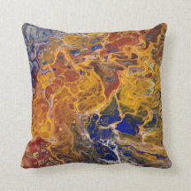 De ontwerper van de douane werpen kussen