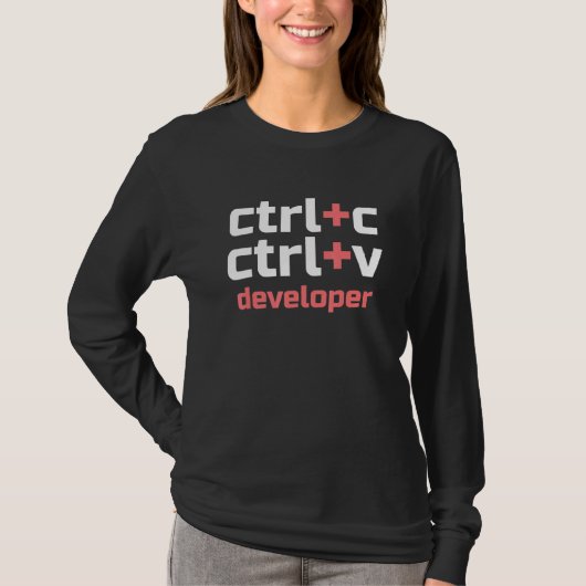 De Ontwikkelaar CTRL CTRL CTRL CTRL V Codeur van h T-shirt (Voorkant)