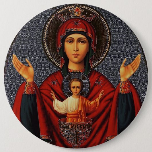 De onuitputtelijke beker ronde button 6,0 cm (Voorkant)