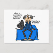 De onvolledige dan Gebeëindigde Humor van het Briefkaart (Voorkant)