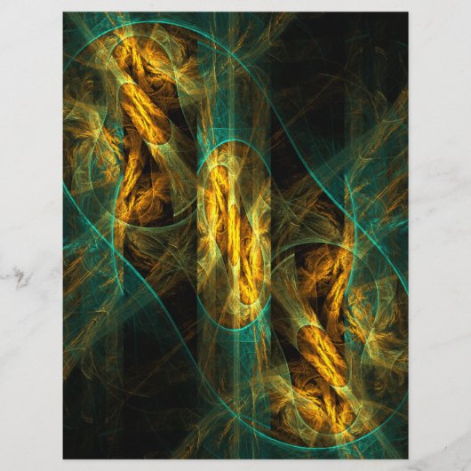 De Oog van de Jungle Abstracte Kunst Flyer (Voorkant)