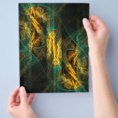 De Oog van de Jungle Abstracte Kunst Flyer (Hand)
