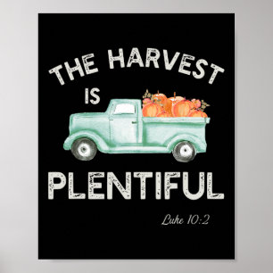 De oogst is overvloedig Christelijke Herfst herfst Poster