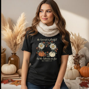 De oogst is overvloedig Retro Christelijk Tri-Blend Shirt