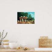 De oogst Wagon Poster (Keuken)