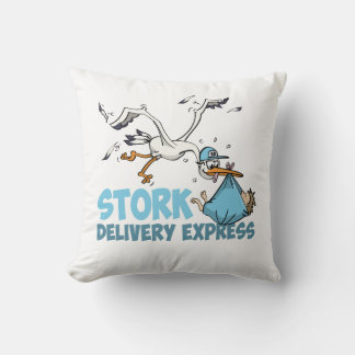 De ooievaar bezorg express kussen