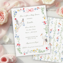De Ooievaar Erfstuk Roos & Lint Baby Shower
