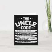 De oom Code Kaart (Voorkant)
