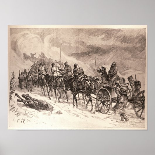 De oorlog tussen Servië en Bulgarije Poster (Voorkant)