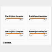 De oorspronkelijke computer rechthoekige sticker (Vel)