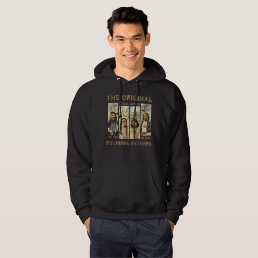 De oorspronkelijke oprichtende vaders Native Ameri Hoodie (Voorkant volledig)