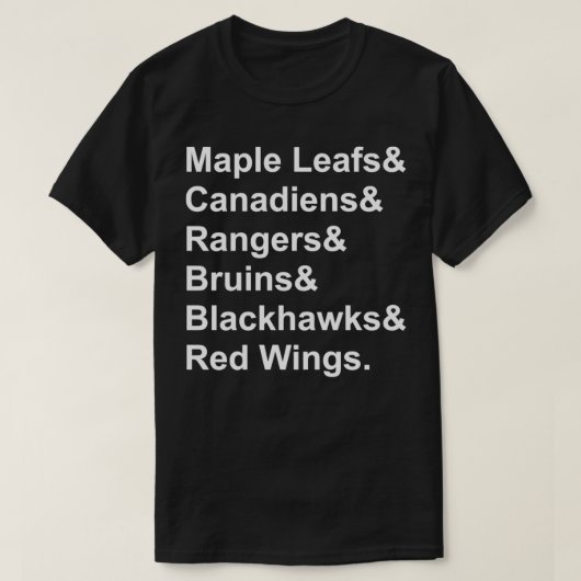 De oorspronkelijke zes t-shirt (Design voorkant)