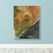 De Oost-Afrikaanse landen Canvas Afdruk (Insitu (Houten vloer))