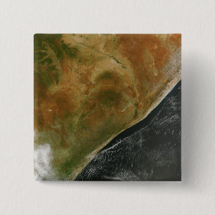 De Oost-Afrikaanse landen Vierkante Button 5,1 Cm
