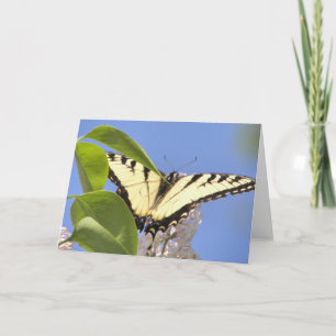 De oostelijke Tijger Swallowtail neemt vlucht Feestdagen Kaart