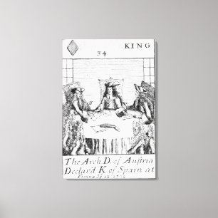 De Oostenrijkse archduke verklaarde koning van Spa Canvas Afdruk