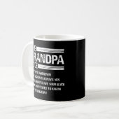 De opa codeert grappige grootvader koffiemok (Voorkant links)