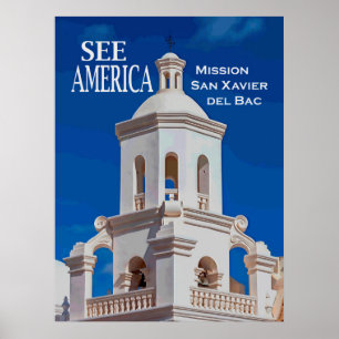 De Opdracht San Xavier Poster "zie van Amerika"