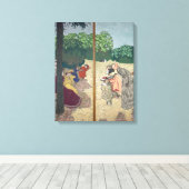 De openbare tuinen canvas afdruk (Insitu (Houten vloer))