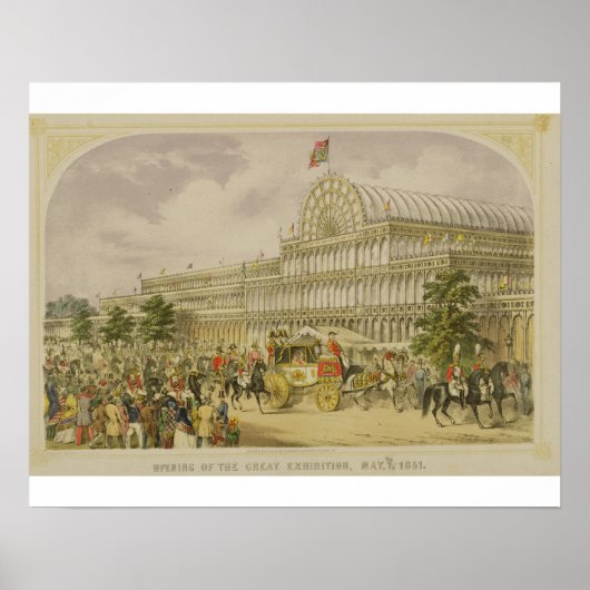 De opening van de Grote tentoonstelling, 1 mei 185 Poster (Voorkant)
