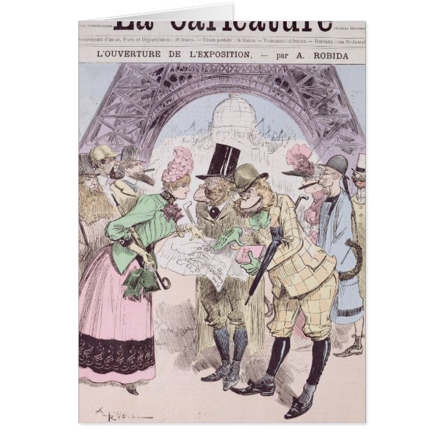 De opening van de Universele tentoonstelling (Voorkant)