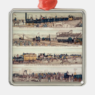 De opening van Stockton en Darlington Metalen Ornament