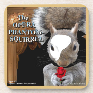 De Opera Phantom Squirrel Bier Onderzetter
