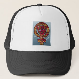 de Opgeheven Vuist Thunder_Cove van vrouwen Trucker Pet