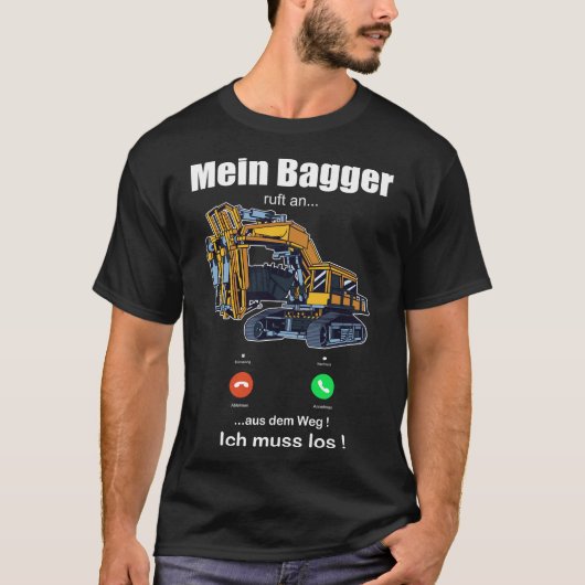 De opgraver roept de bestuurders van de opgraver a t-shirt (Voorkant)