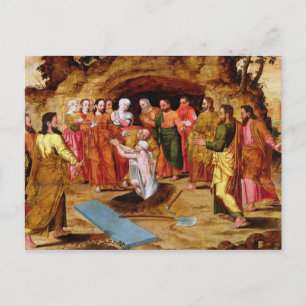 De opkomst van Lazarus Briefkaart