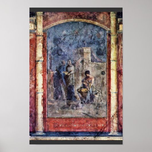 De opleiding Dionysus van Römischer Meister Poster (Voorkant)