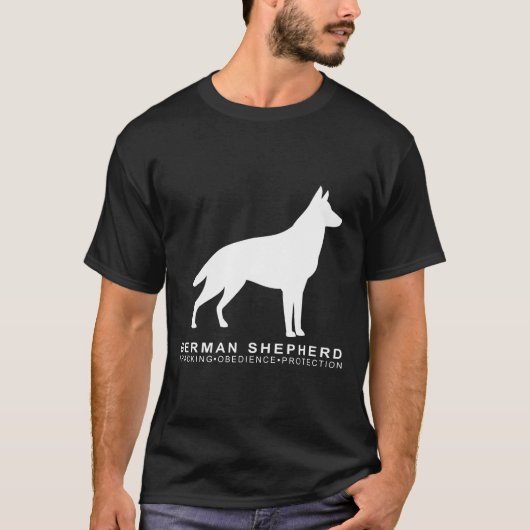 De opleiding Shepherd Dog Schutzhund T-shirt (Voorkant)