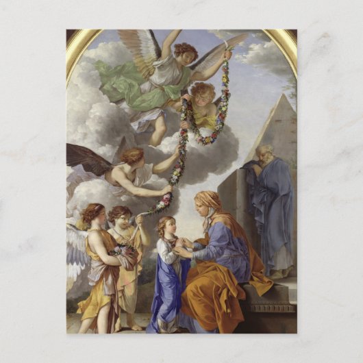 De opleiding van de maagd briefkaart (Voorkant)