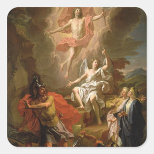 De opleving van Christus, 1700 Vierkante Sticker
