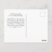 De opleving van Christus Briefkaart (Achterkant)
