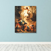 De opleving van Christus Canvas Afdruk (Insitu (Houten vloer))