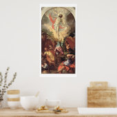 De opleving van Christus (olie op canvas) Poster (Keuken)
