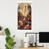 De opleving van Christus (olie op canvas) Poster (Thuiskantoor)