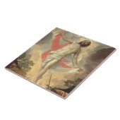 De opleving van Christus (olie op canvas) Tegeltje (Zijkant)
