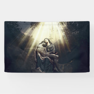 De opleving van Jezus Christus Spandoek