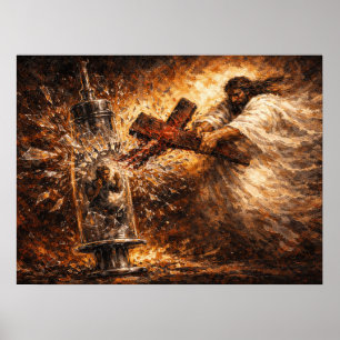 De Oplossing: Goddelijke Spuit Reddingskunst Poster