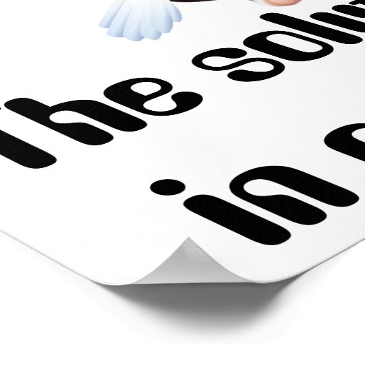 De oplossing ligt in onze handen poster (Hoek)