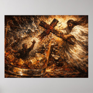 De Oplossing: Whiskyglas Divine Redding Kunst Poster
