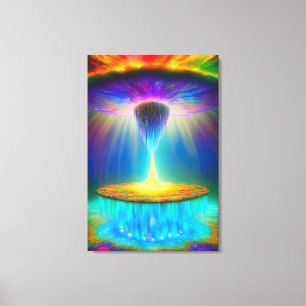De opname abstract ontwerp verpakt canvas afdruk
