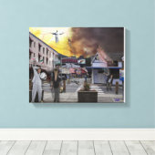 De Opname uit Alaska Canvas Afdruk (Insitu (Houten vloer))