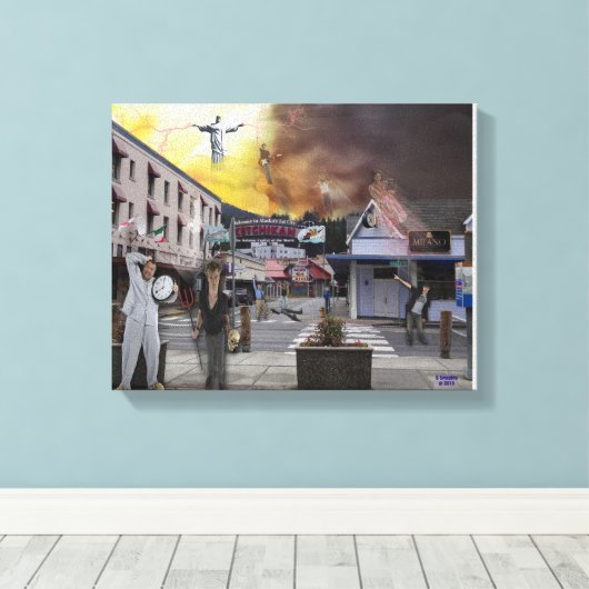 De Opname uit Alaska Canvas Afdruk (Insitu (Houten vloer))